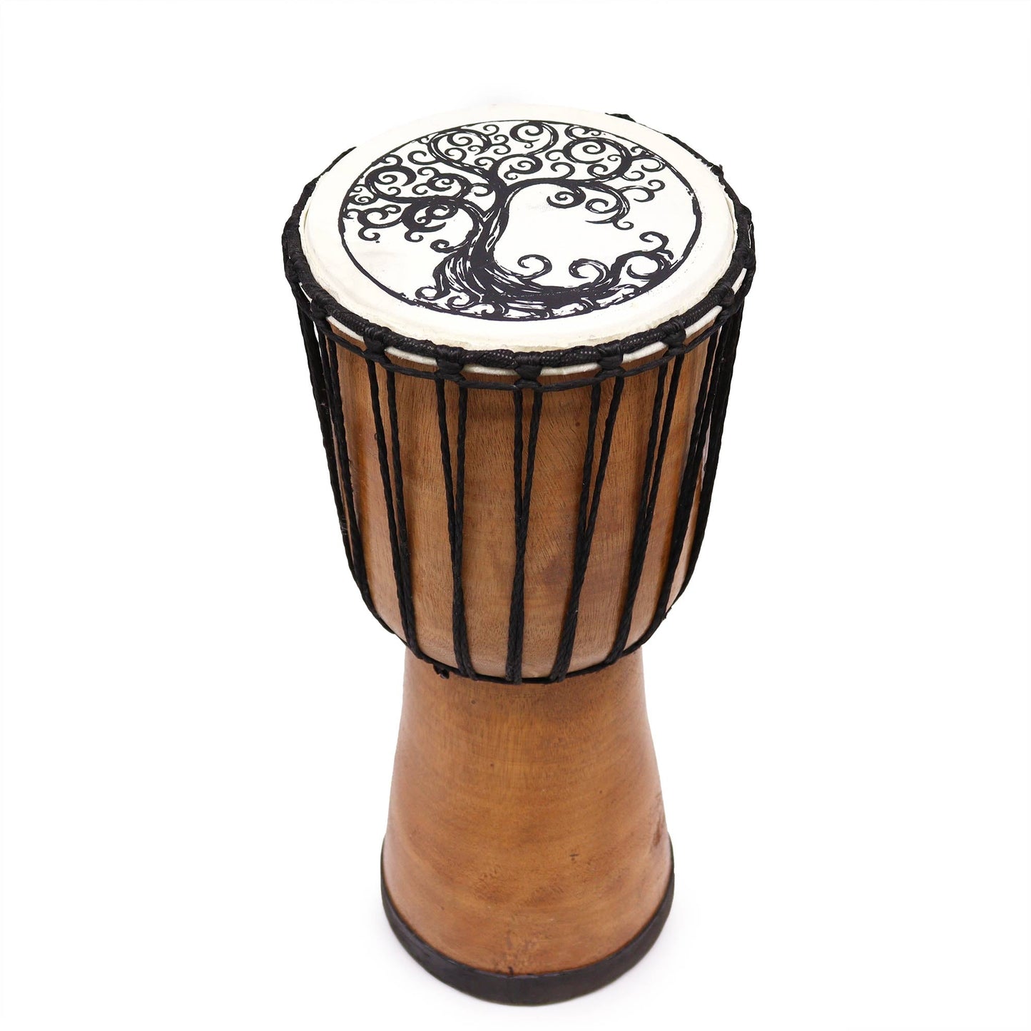 Tree of Life Wide Top Djembe Drum - 40cm High detail view 6 at Luna Panther