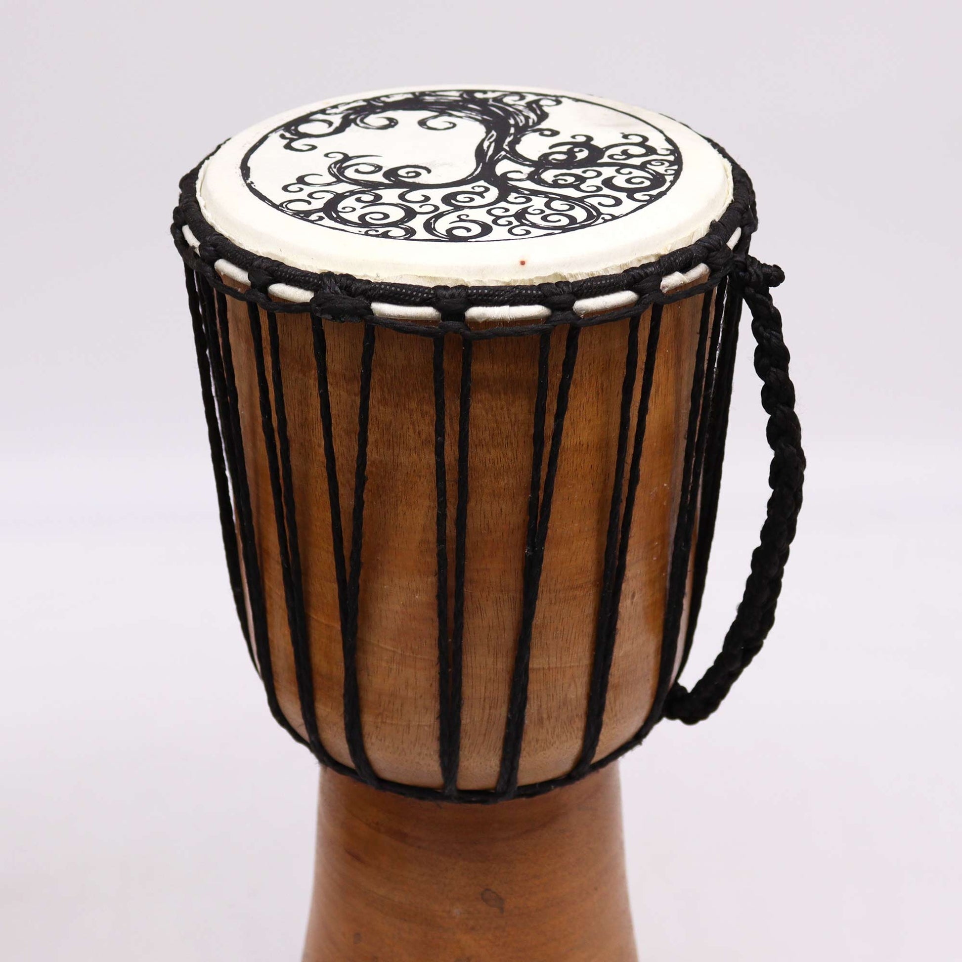 Tree of Life Wide Top Djembe Drum - 40cm High detail view 5 at Luna Panther