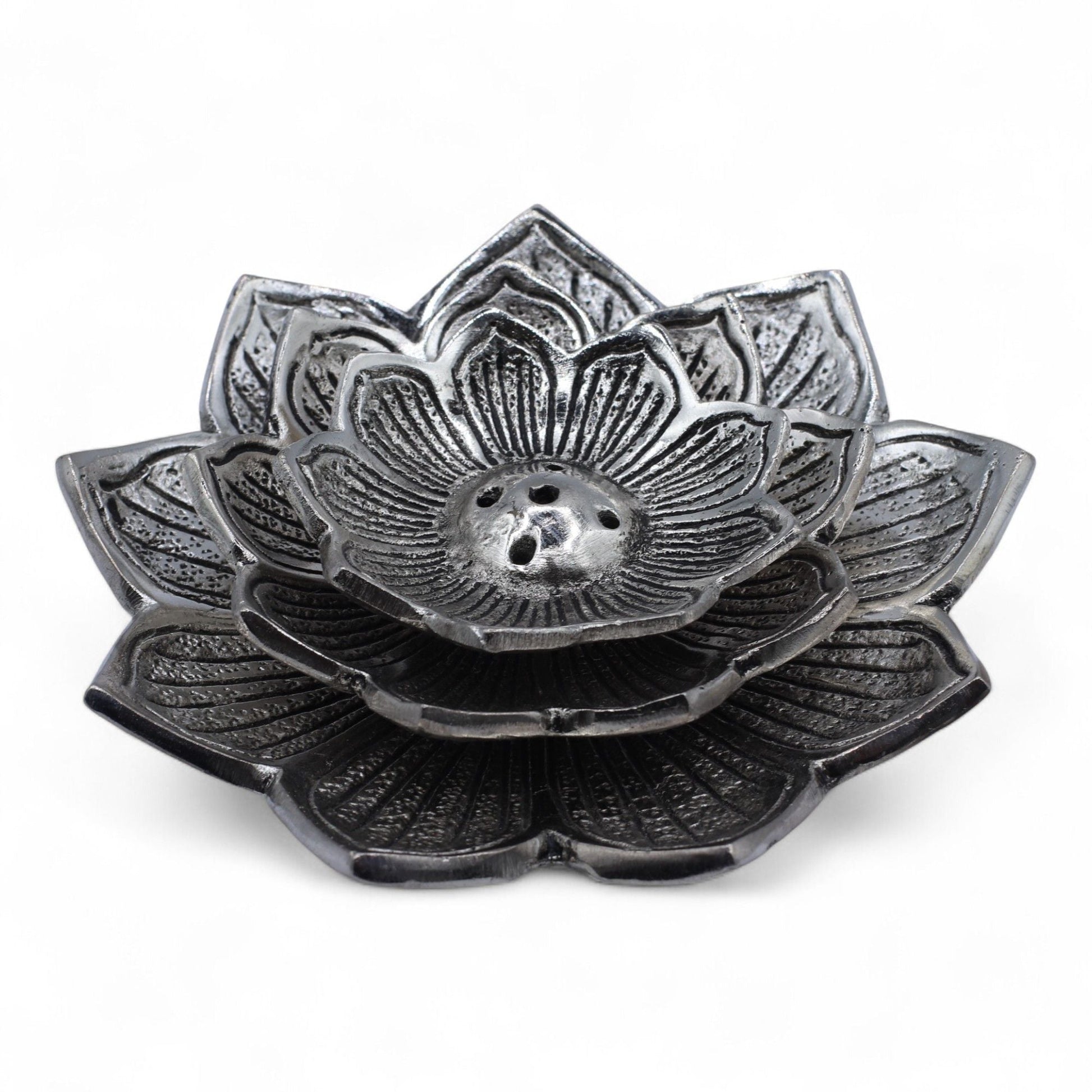 Tri - Flower Lotus Flower Incense Holder - Luna Panther