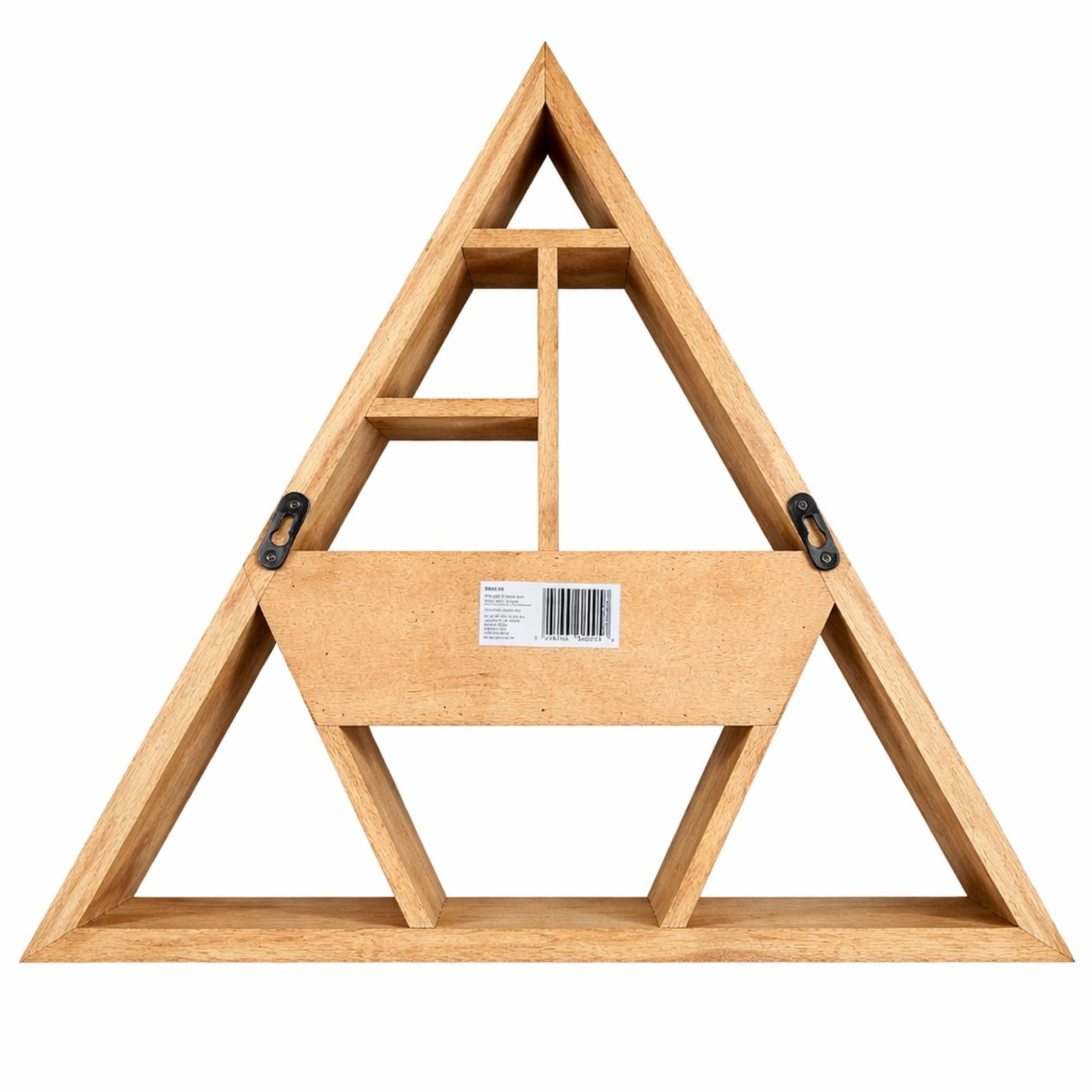 Triangle Shaped Wall Shelf with Drawer - Luna Panther