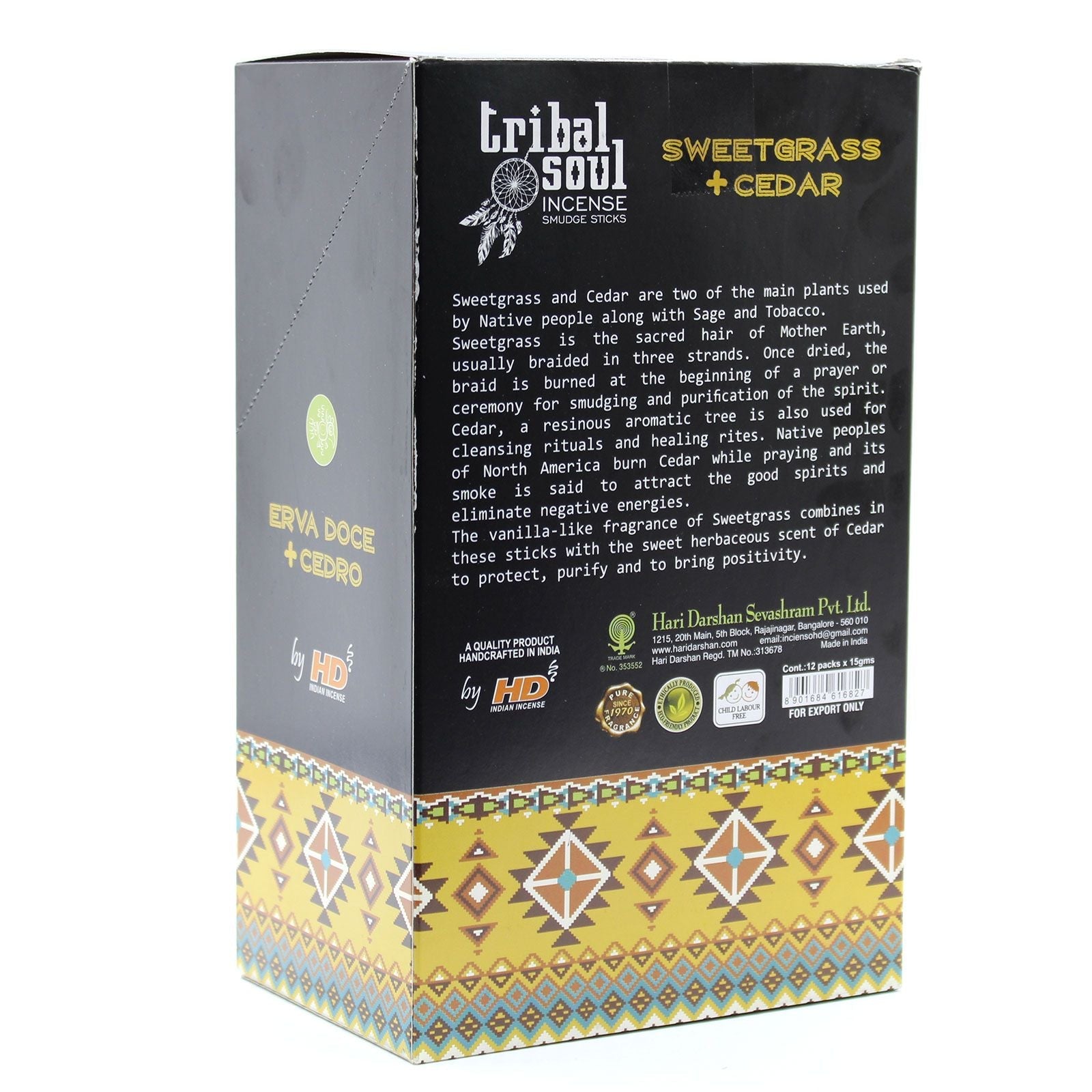 Tribal Soul Incense Sticks - Sweet Grass + Cedar - Luna Panther