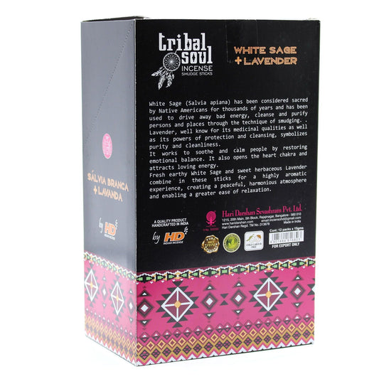 Tribal Soul Incense Sticks - White Sage + Lavender - Luna Panther