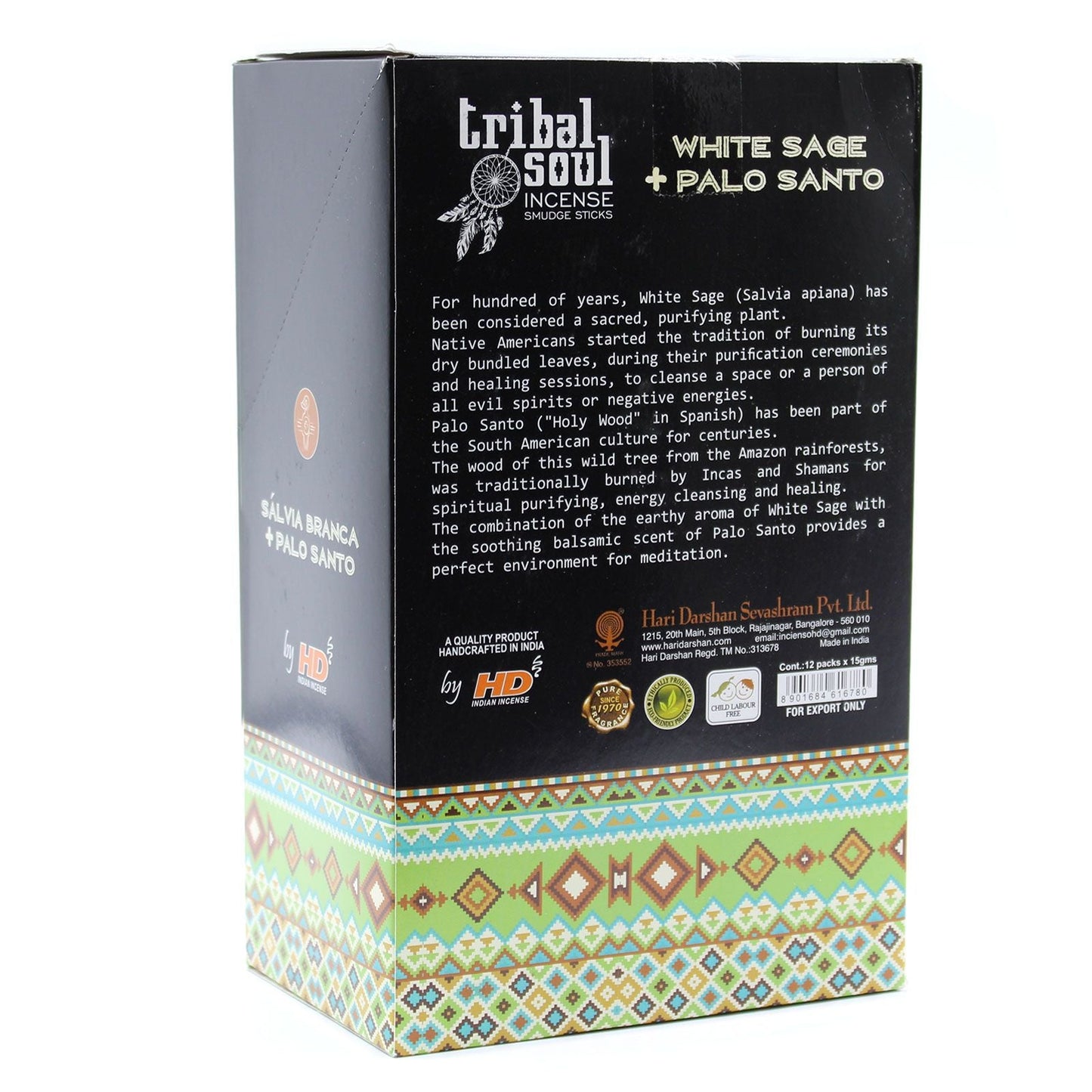 Tribal Soul Incense Sticks - White Sage + Palo Santo - Luna Panther