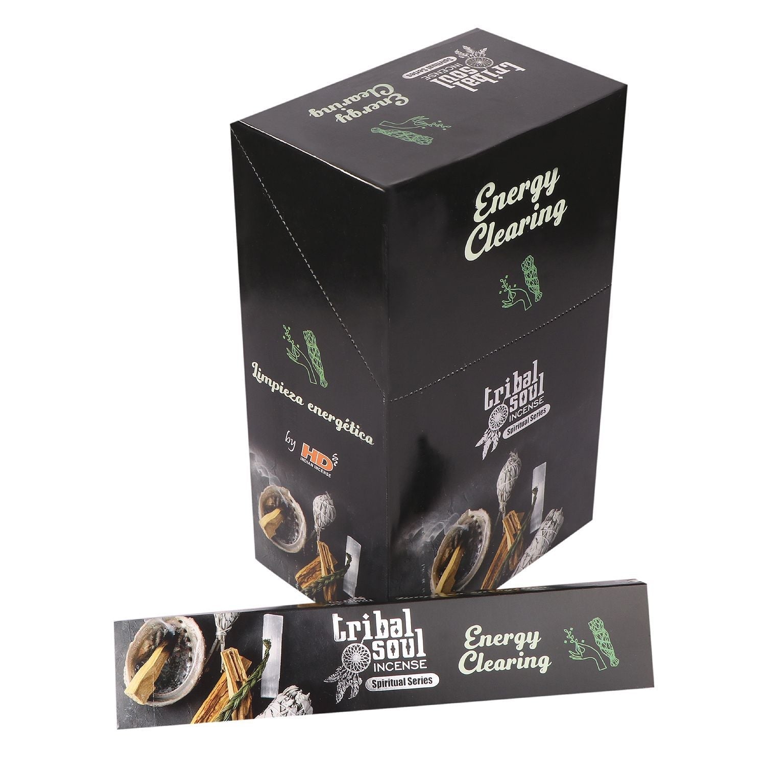 Tribal Soul Spiritual Incense Sticks and Ceramic Holder - Energy Clearing - Luna Panther