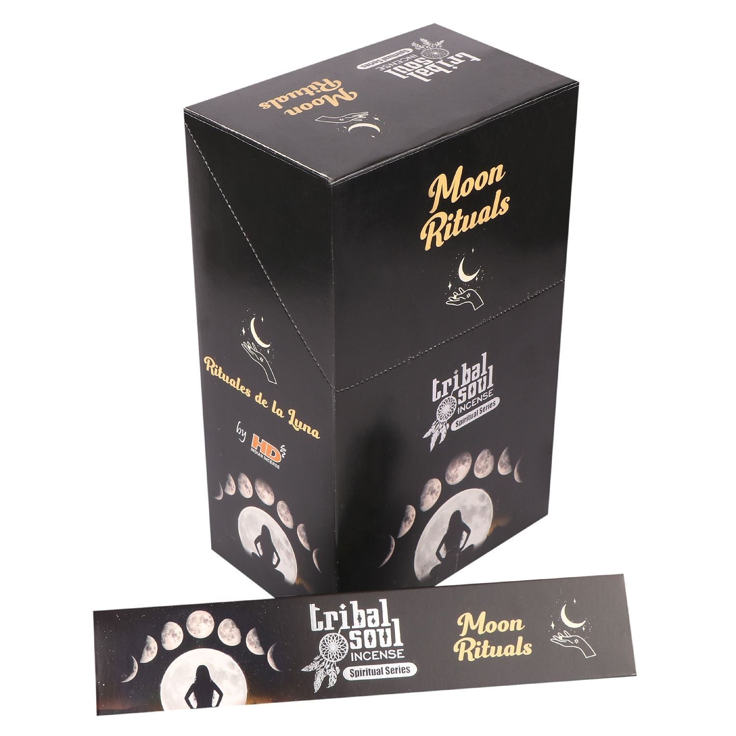 Tribal Soul Spiritual Incense Sticks and Ceramic Holder - Moon Ritual - Luna Panther