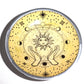 Triple Leg Enamelled Offering Plate - Hands & Sun - Luna Panther