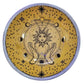 Triple Leg Enamelled Offering Plate - Hands & Sun - Luna Panther