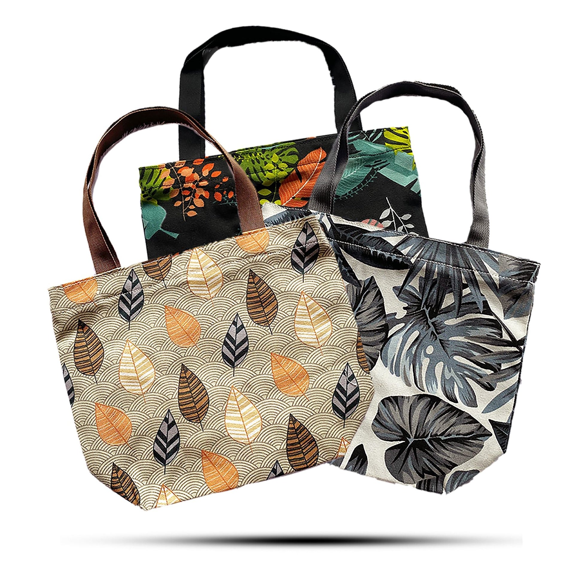Polished Tropical Handy Quick Shop Bag - (assorted designs) - 32x23x10cm featuring natural patterning and unique variations - Luna Panther