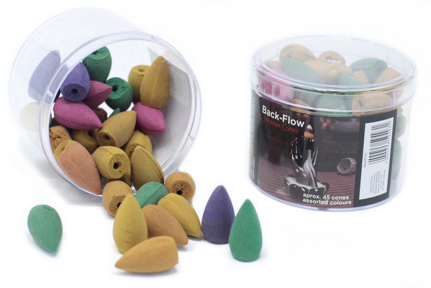 Tub of Assorted Back Flow Incense Cones (approx. 45) - Luna Panther