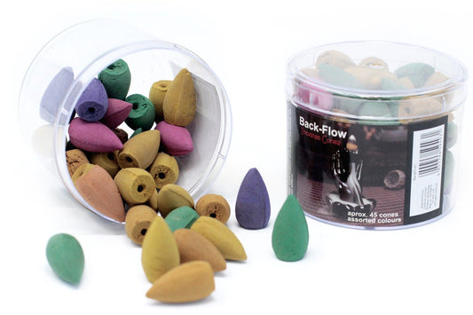 Tub of Assorted Back Flow Incense Cones (approx. 45) - Luna Panther alternate view