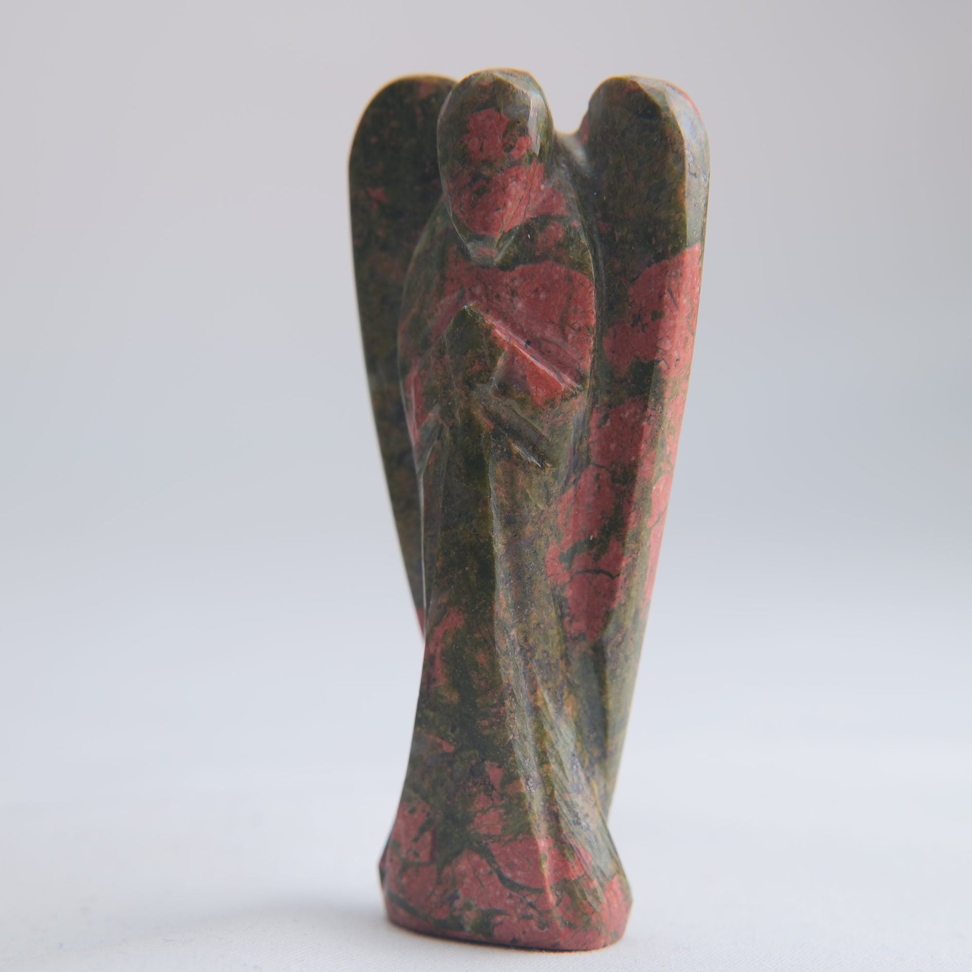 Unakite Angel Carving 55g 80mm - Luna Panther