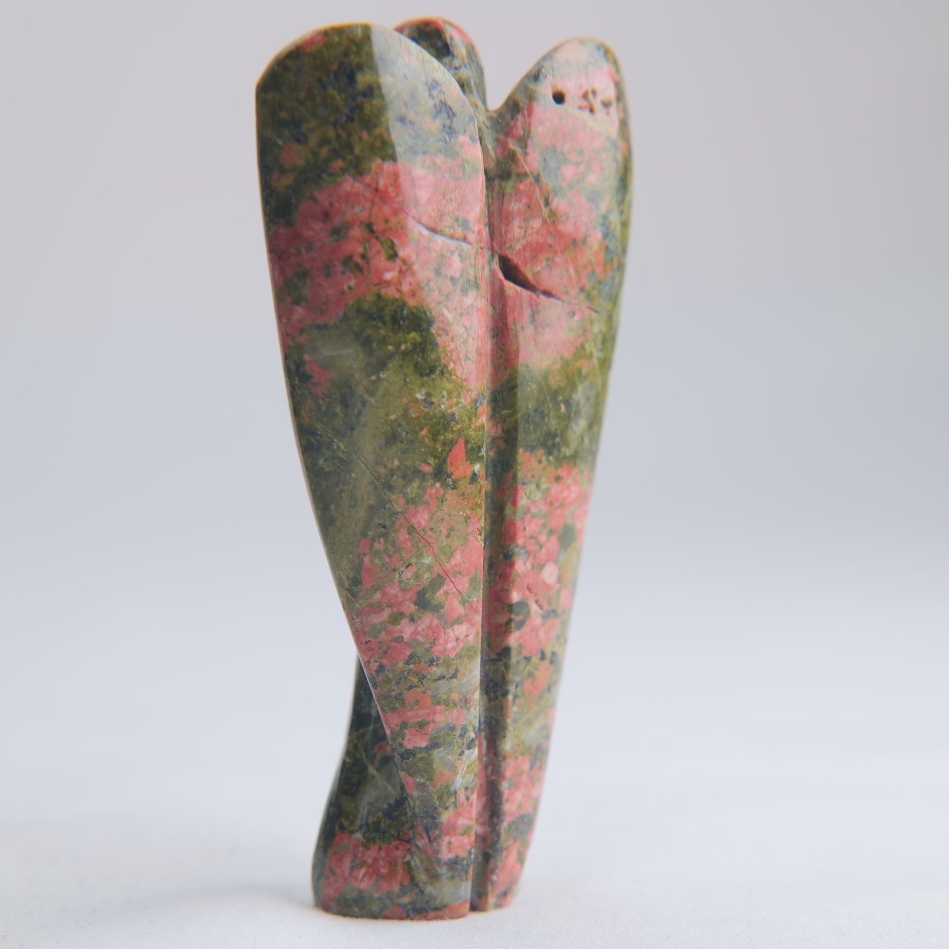 Unakite Angel Carving 60g 80mm - Luna Panther