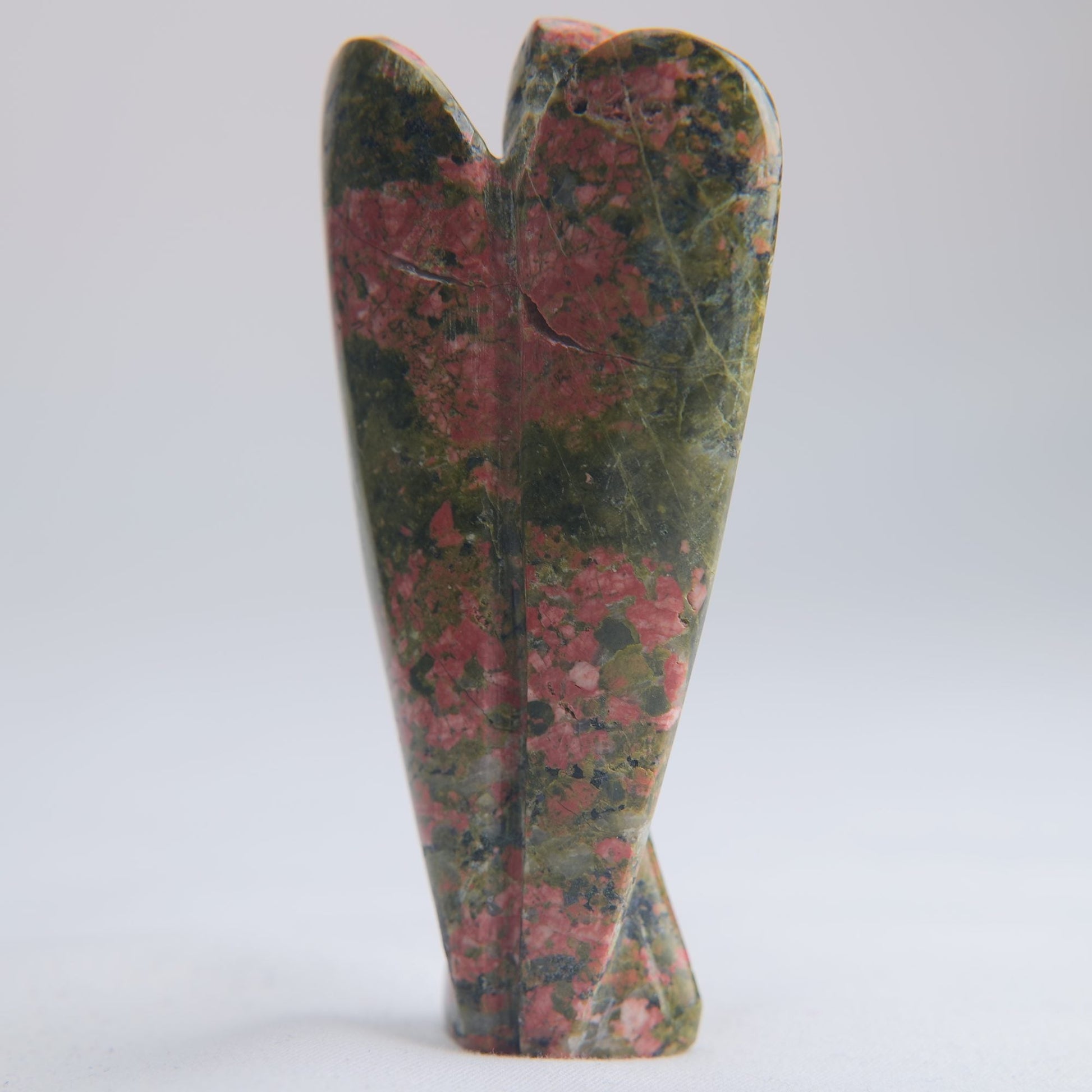Unakite Angel Carving 60g 80mm - Luna Panther