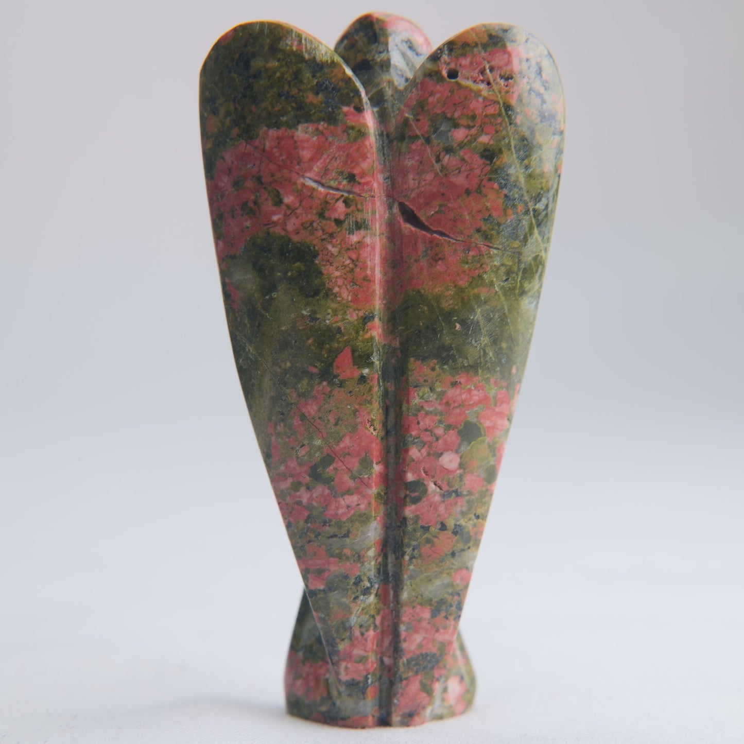Unakite Angel Carving 60g 80mm - Luna Panther