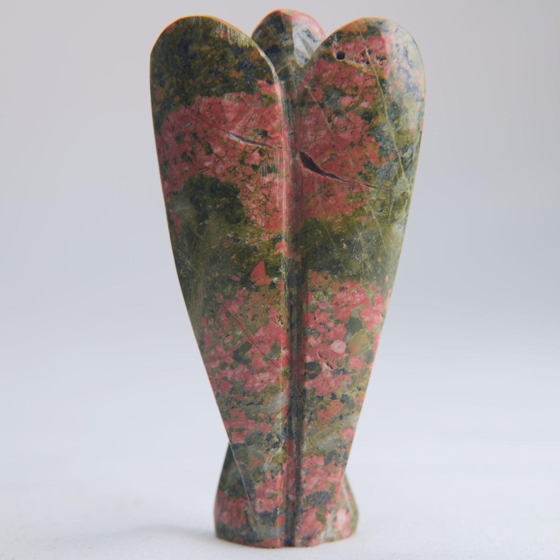 Unakite Angel Carving 60g 80mm - Luna Panther