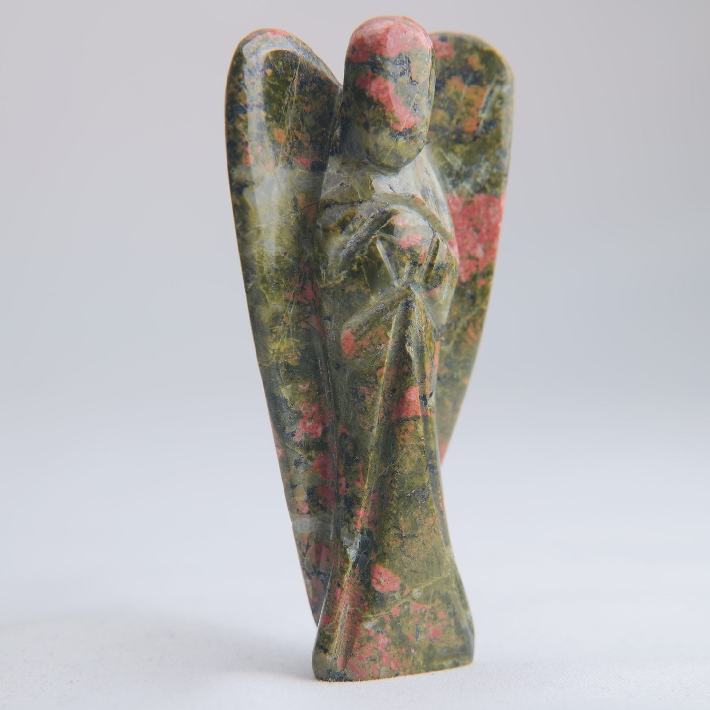 Unakite Angel Carving 60g 80mm - Luna Panther