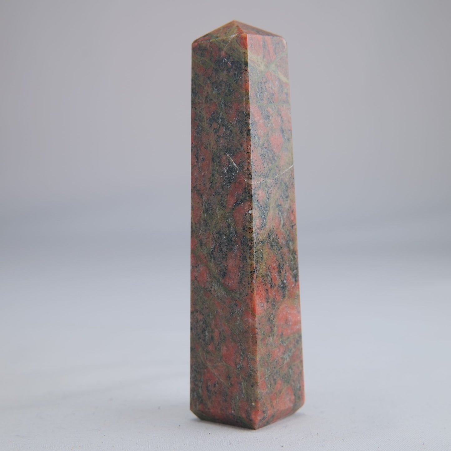 Unakite Crystal Tower 92g - Luna Panther