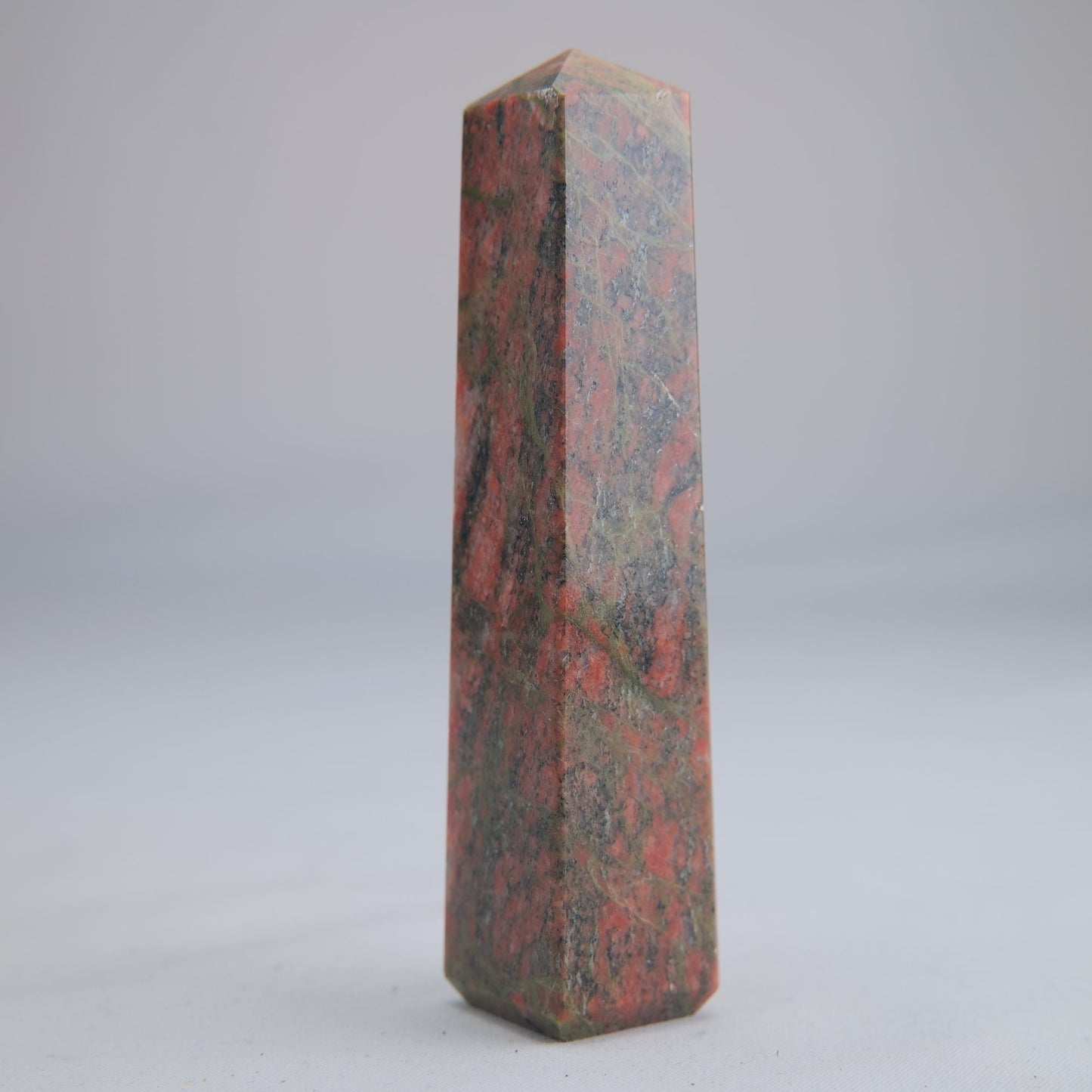 Unakite Crystal Tower 92g - Luna Panther
