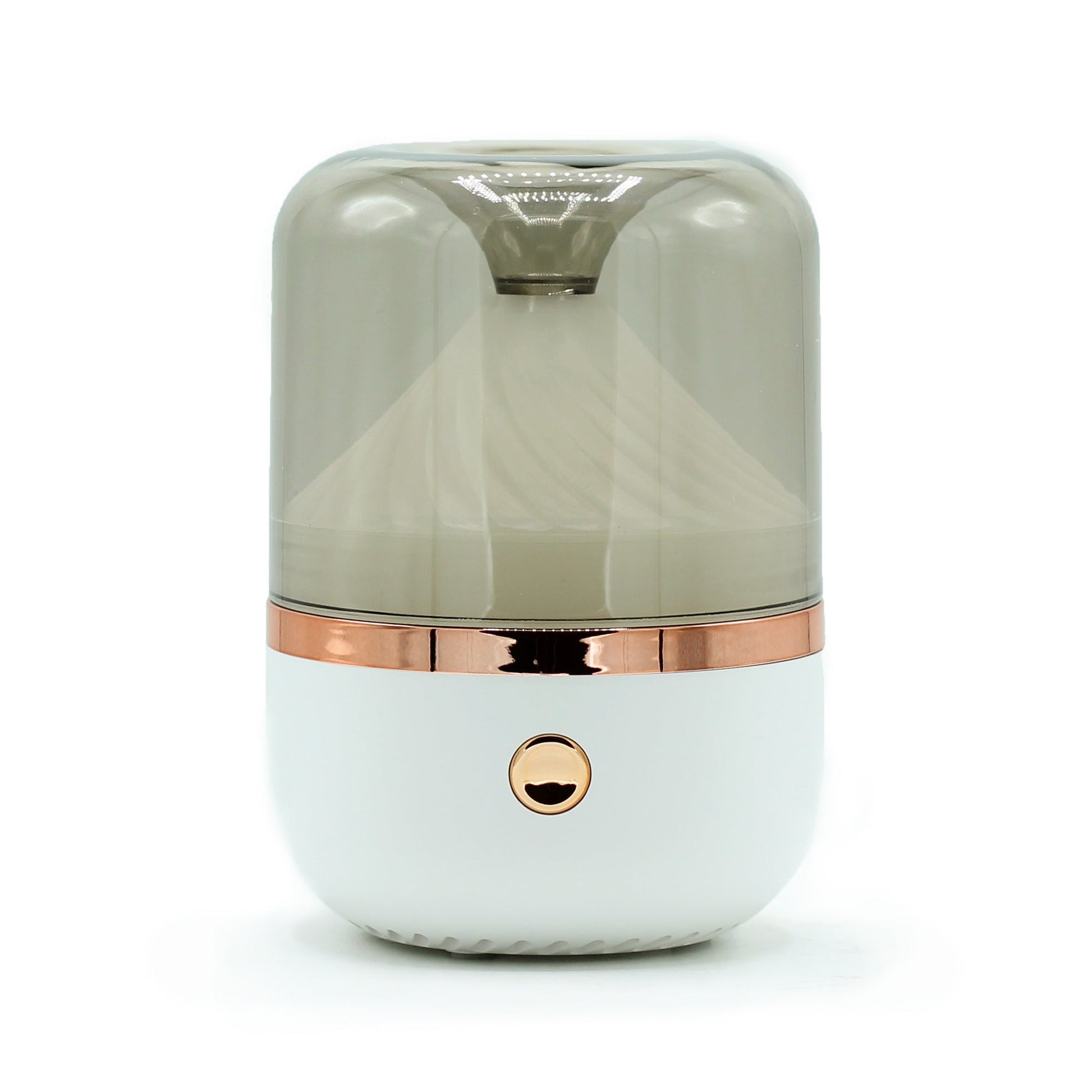 Polished Urban Aroma Diffuser White & Bronze- USB - Colour Change featuring natural patterning and unique variations - Luna Panther