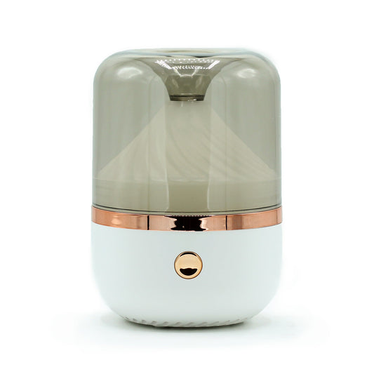 Polished Urban Aroma Diffuser White & Bronze- USB - Colour Change featuring natural patterning and unique variations - Luna Panther