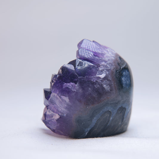 Uruguay Amethyst Druzy Freeform 98g — one-of-a-kind natural crystal, product image 2 of 6. alternate view