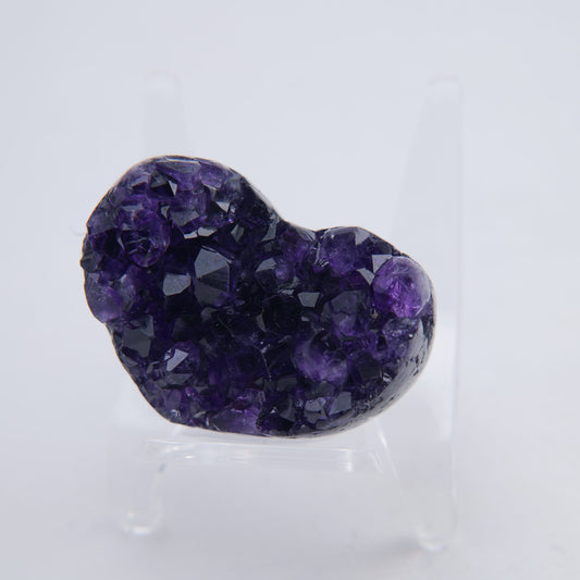 Uruguay Amethyst Druzy Heart - 43g - Luna Panther