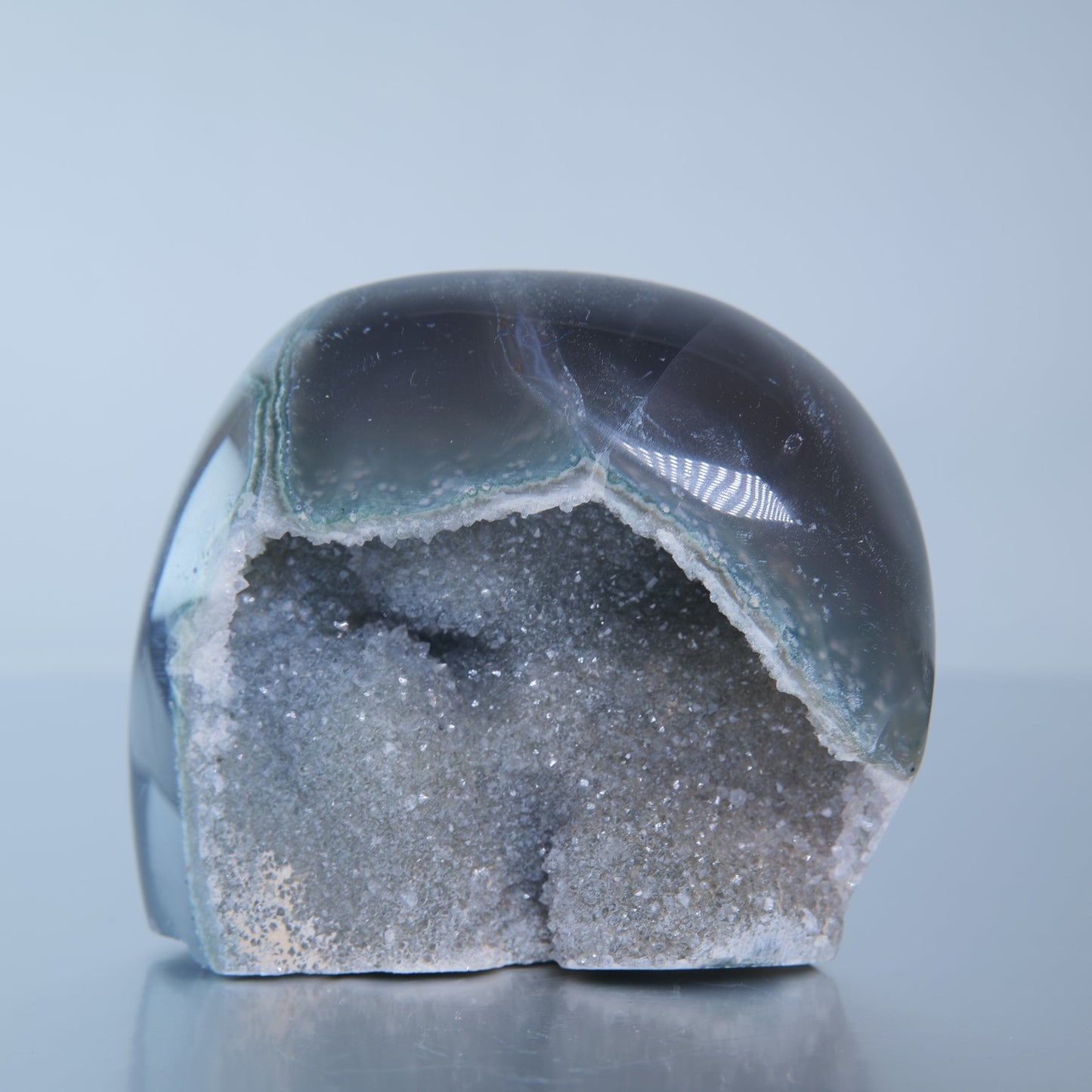 Uruguay Druzy Agate Freeform - 193g - Luna Panther