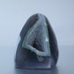 Uruguay Druzy Agate Freeform - 301g Green Rim - Luna Panther