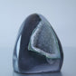 Uruguay Druzy Agate Freeform - 301g Green Rim - Luna Panther