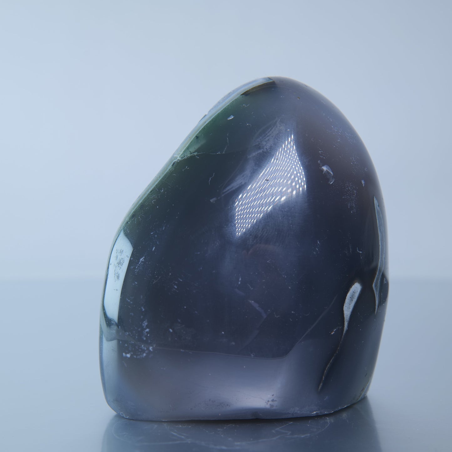 Uruguay Druzy Agate Freeform - 301g Green Rim - Luna Panther