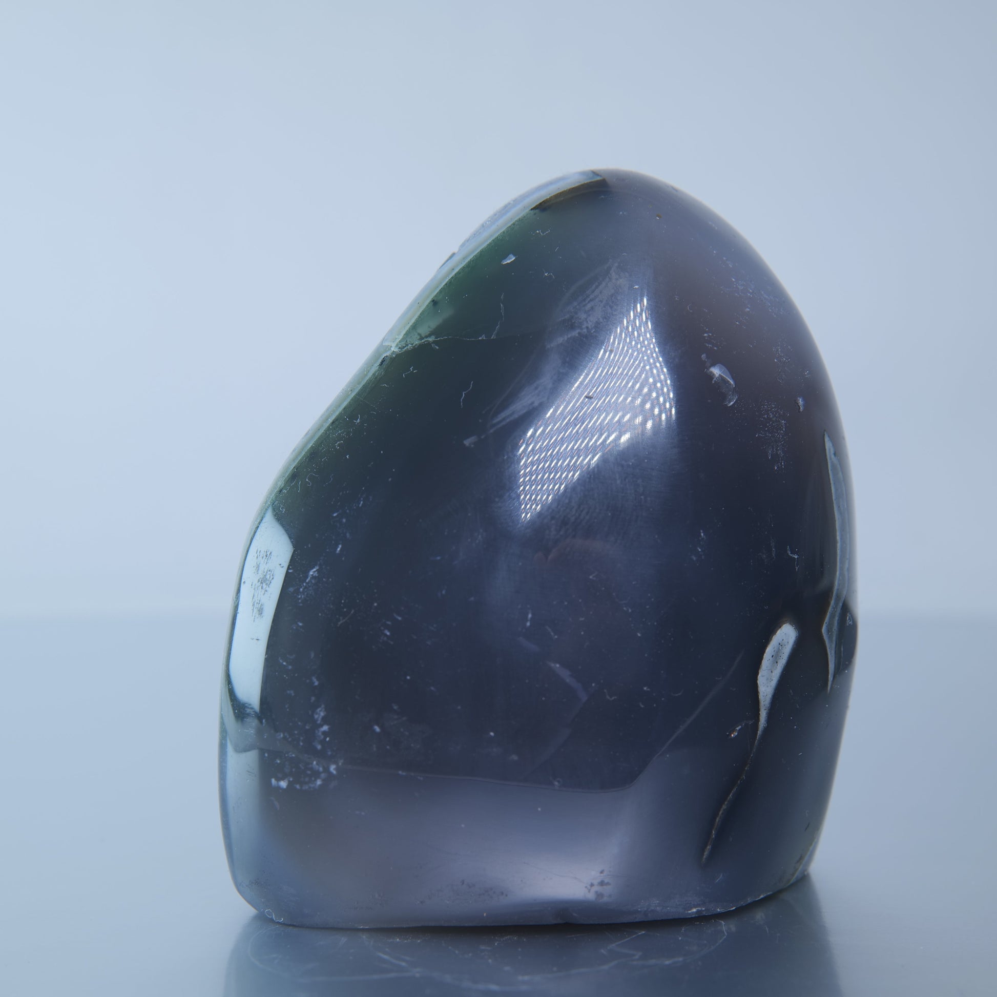 Uruguay Druzy Agate Freeform - 301g Green Rim - Luna Panther