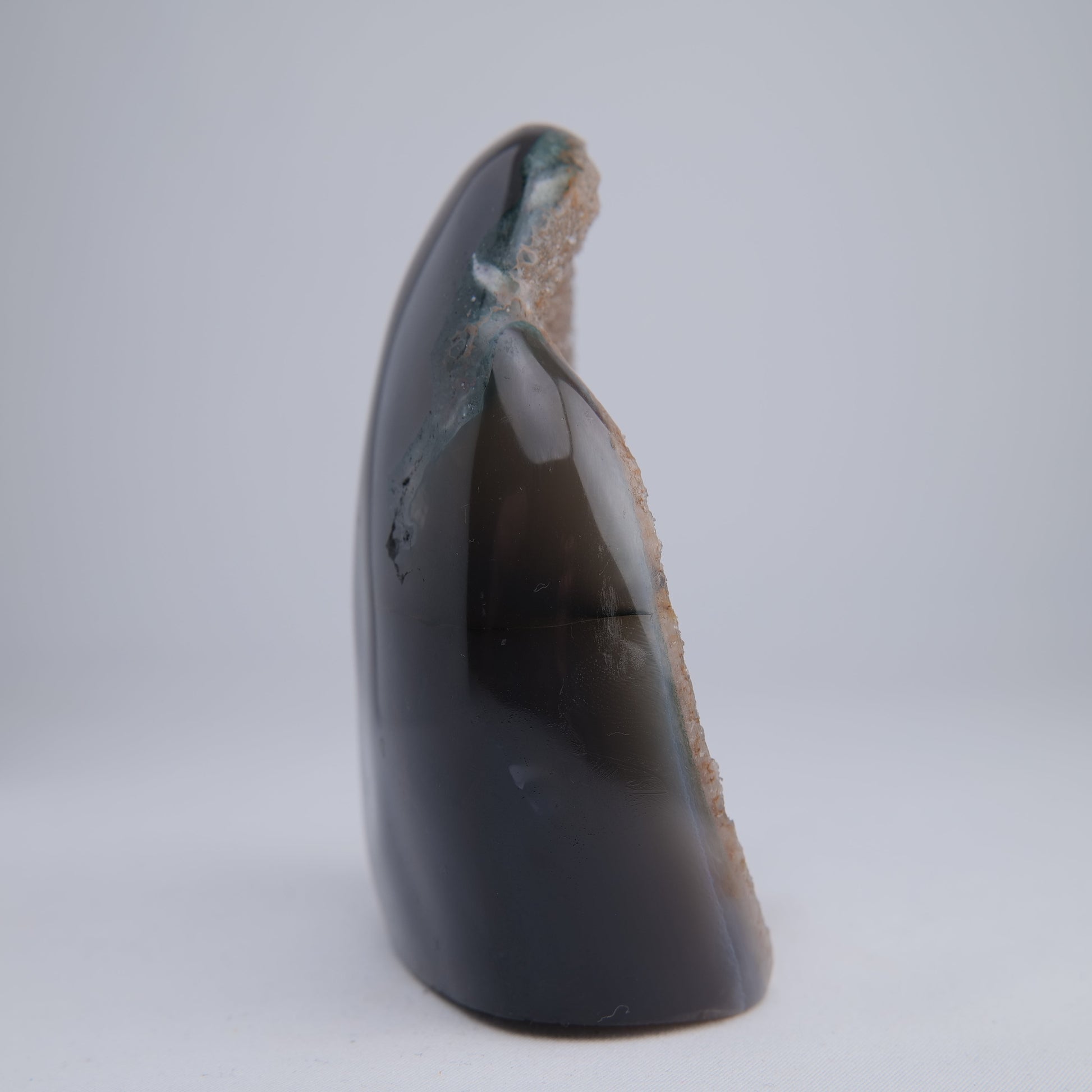 Uruguay Druzy Agate Freeform - 390g, 100mm - Luna Panther