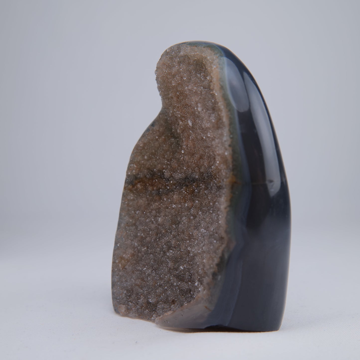 Uruguay Druzy Agate Freeform - 390g, 100mm - Luna Panther