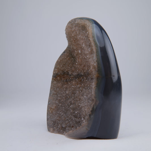 Uruguay Druzy Agate Freeform - 390g, 100mm - Luna Panther alternate view