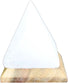 Polished USB Pyramid Salt Lamp - 9 cm (multi) featuring natural patterning and unique variations - Luna Panther