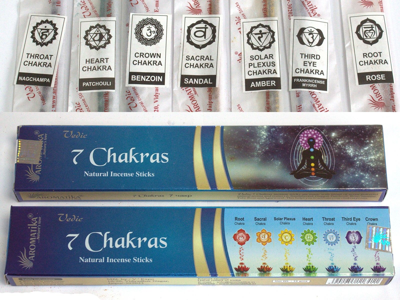 Vedic - Incense Sticks - 7 Chakras - Luna Panther
