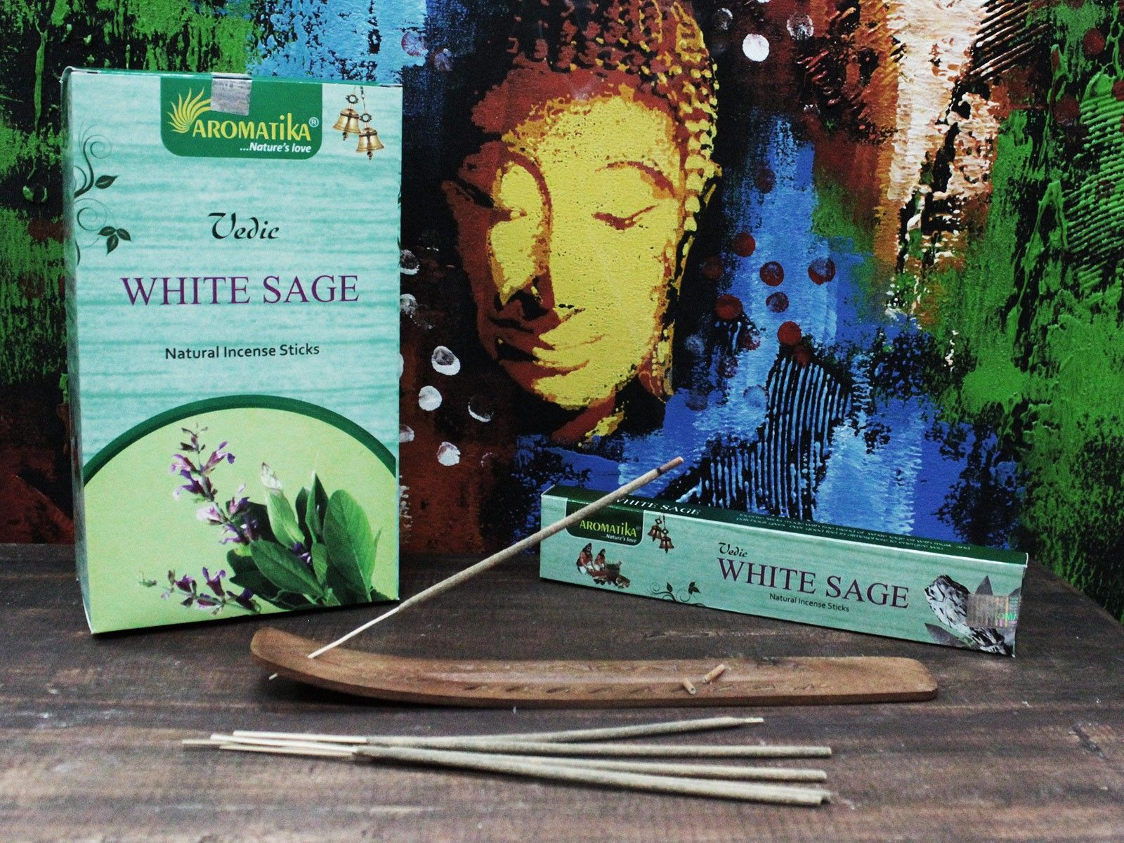 Vedic - Incense Sticks - White Sage - Luna Panther