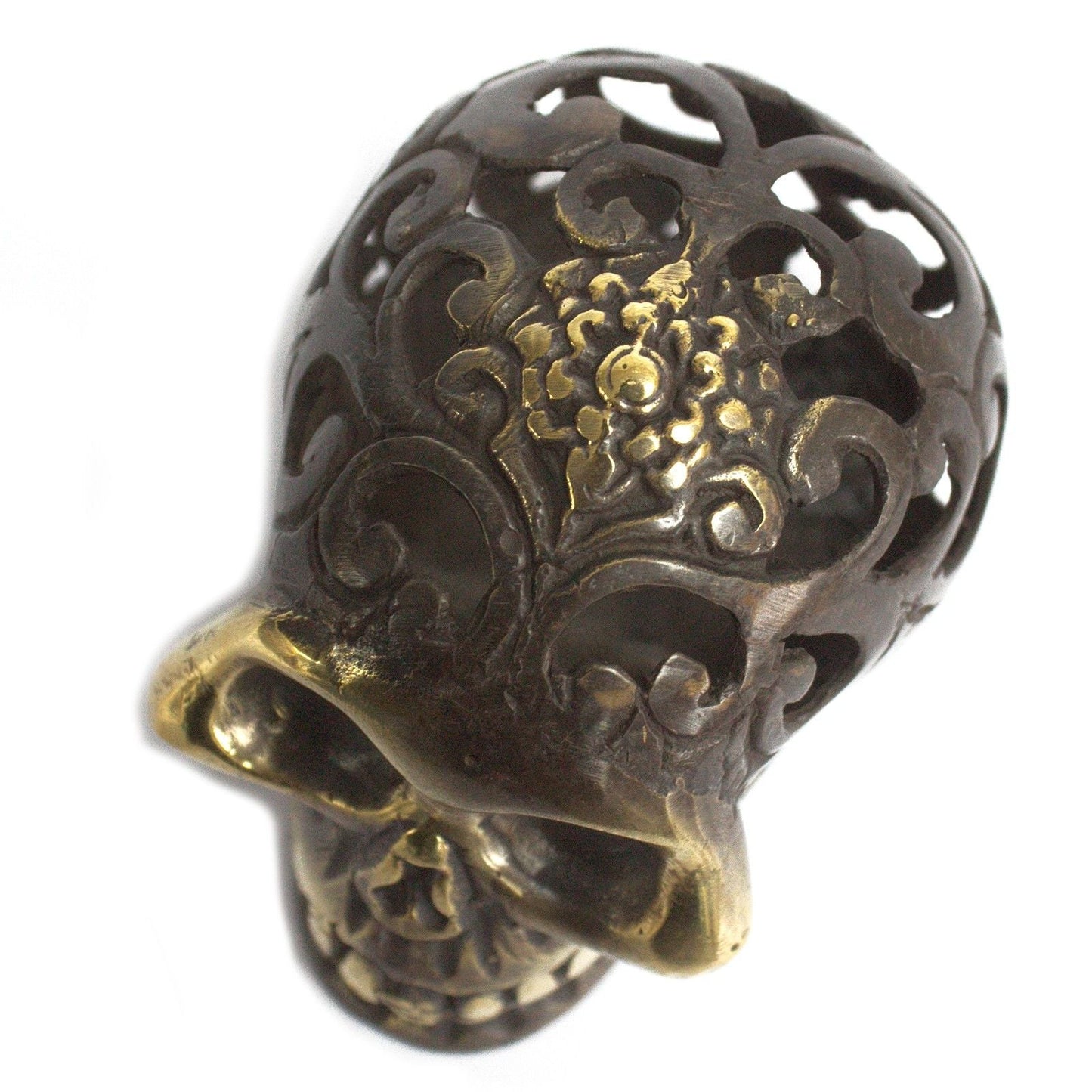 Vintage Brass Skull - Large - Luna Panther