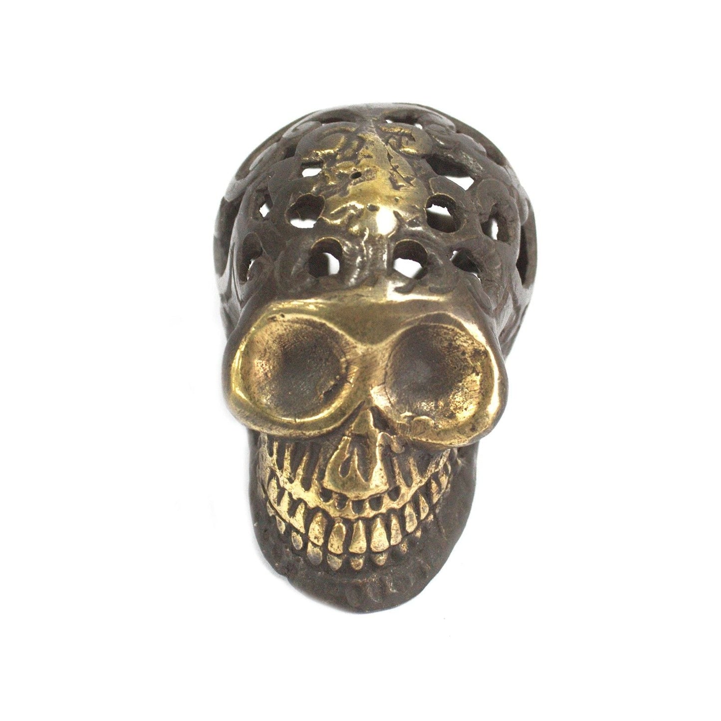 Vintage Brass Skull - Small - Luna Panther