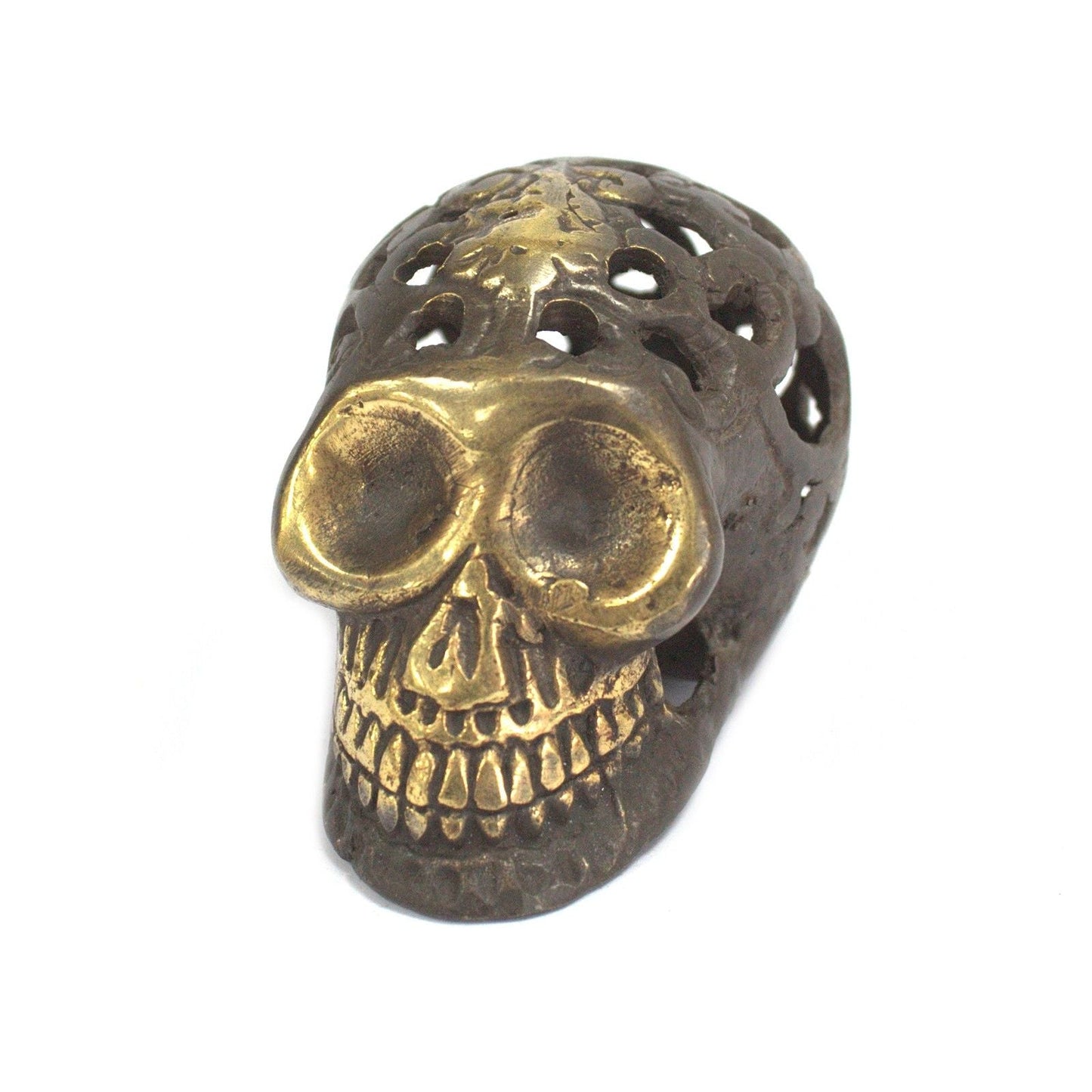Vintage Brass Skull - Small - Luna Panther
