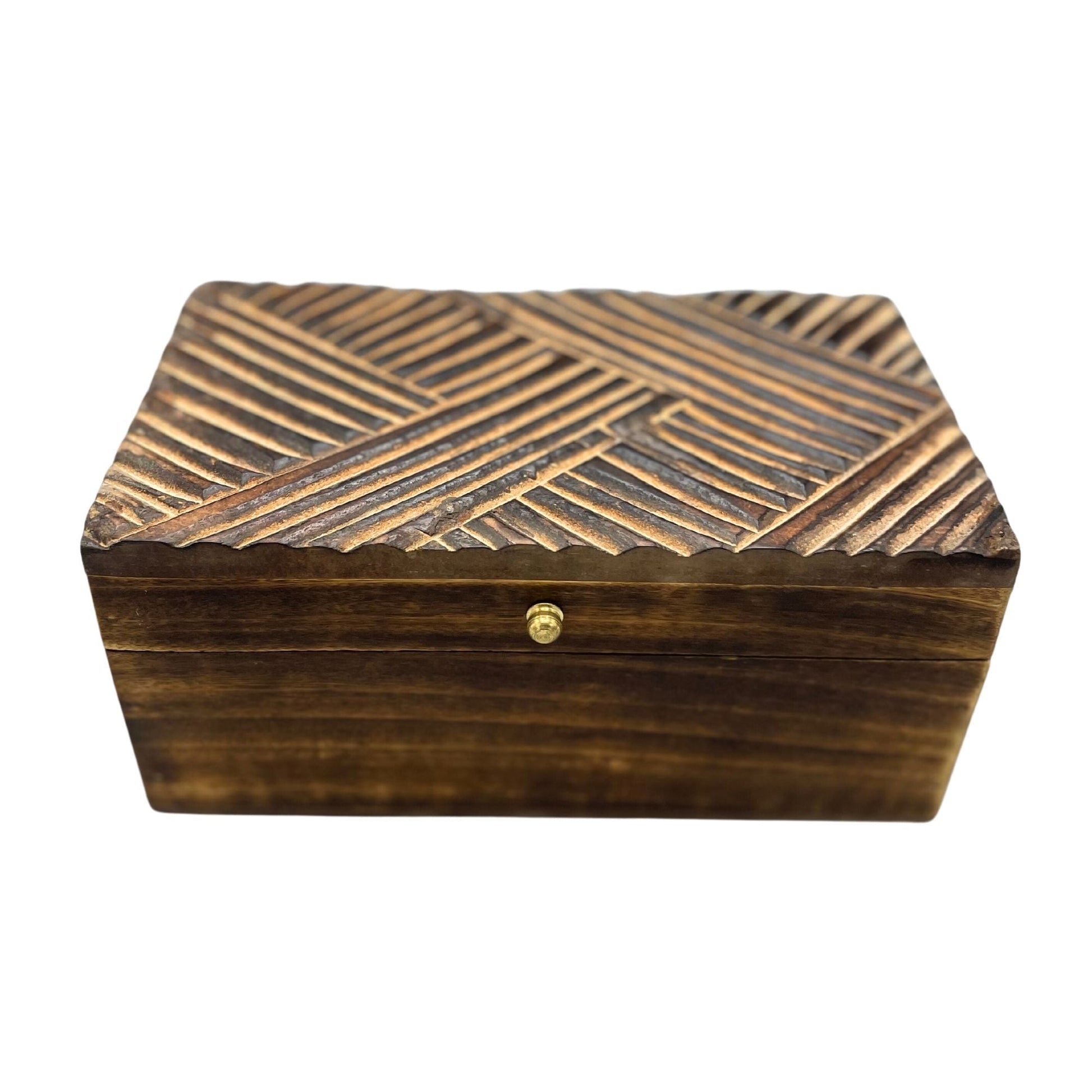 Vintage Deco - Multi Purpose Box - 22x12x10cm - Antique Lines - Luna Panther