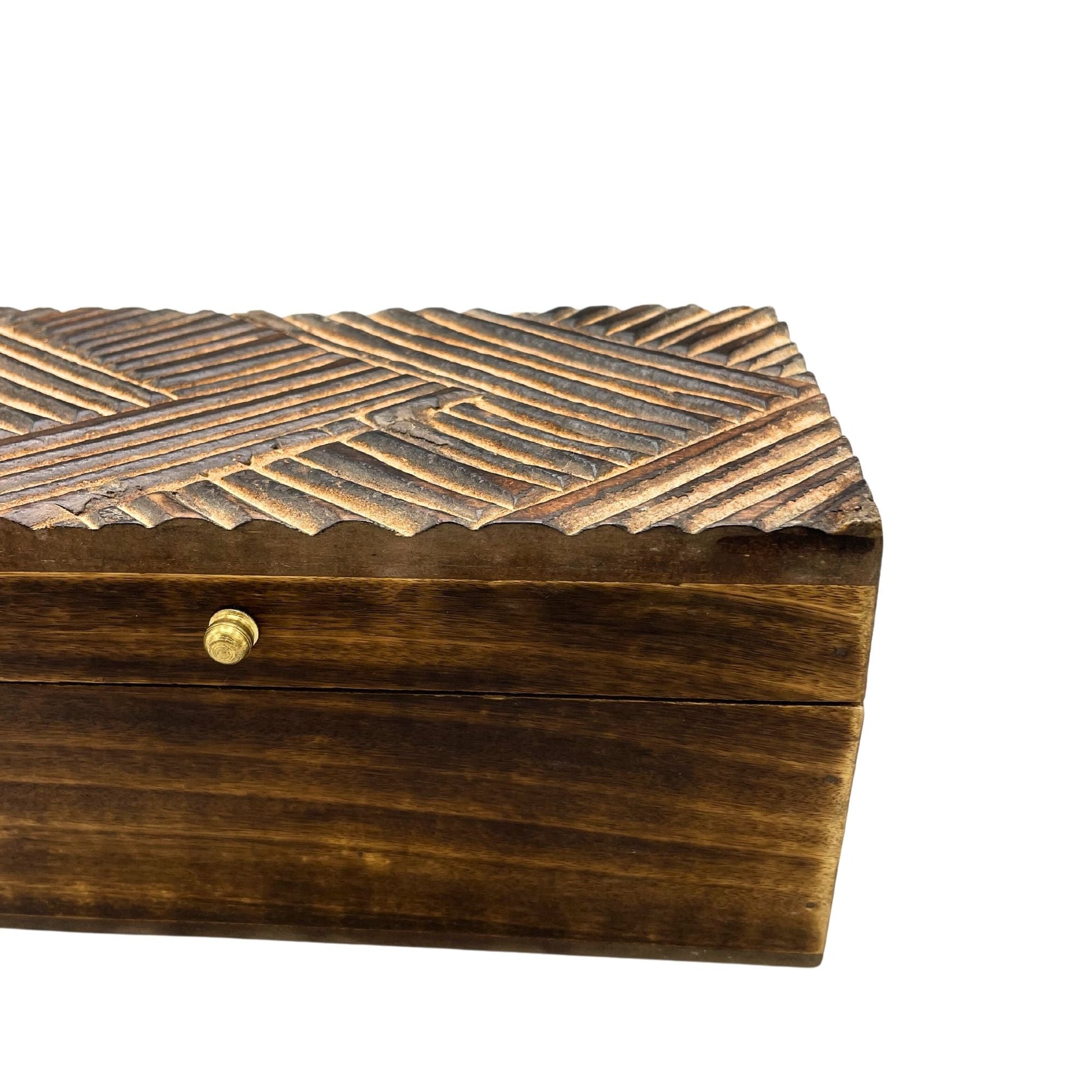 Vintage Deco - Multi Purpose Box - 22x12x10cm - Antique Lines - Luna Panther