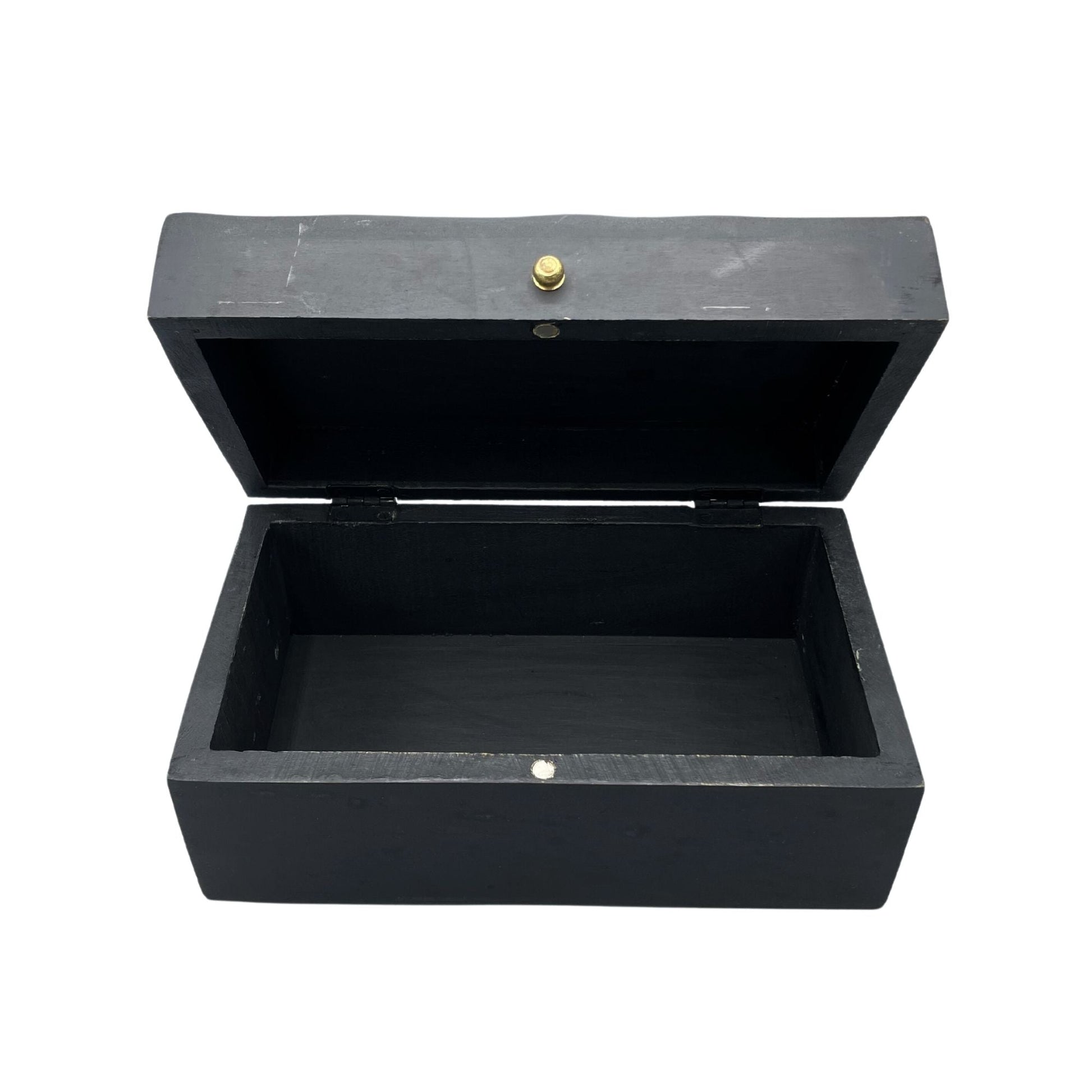 Vintage Deco - Multi Purpose Box - 22x12x10cm - Black Swirls - Luna Panther