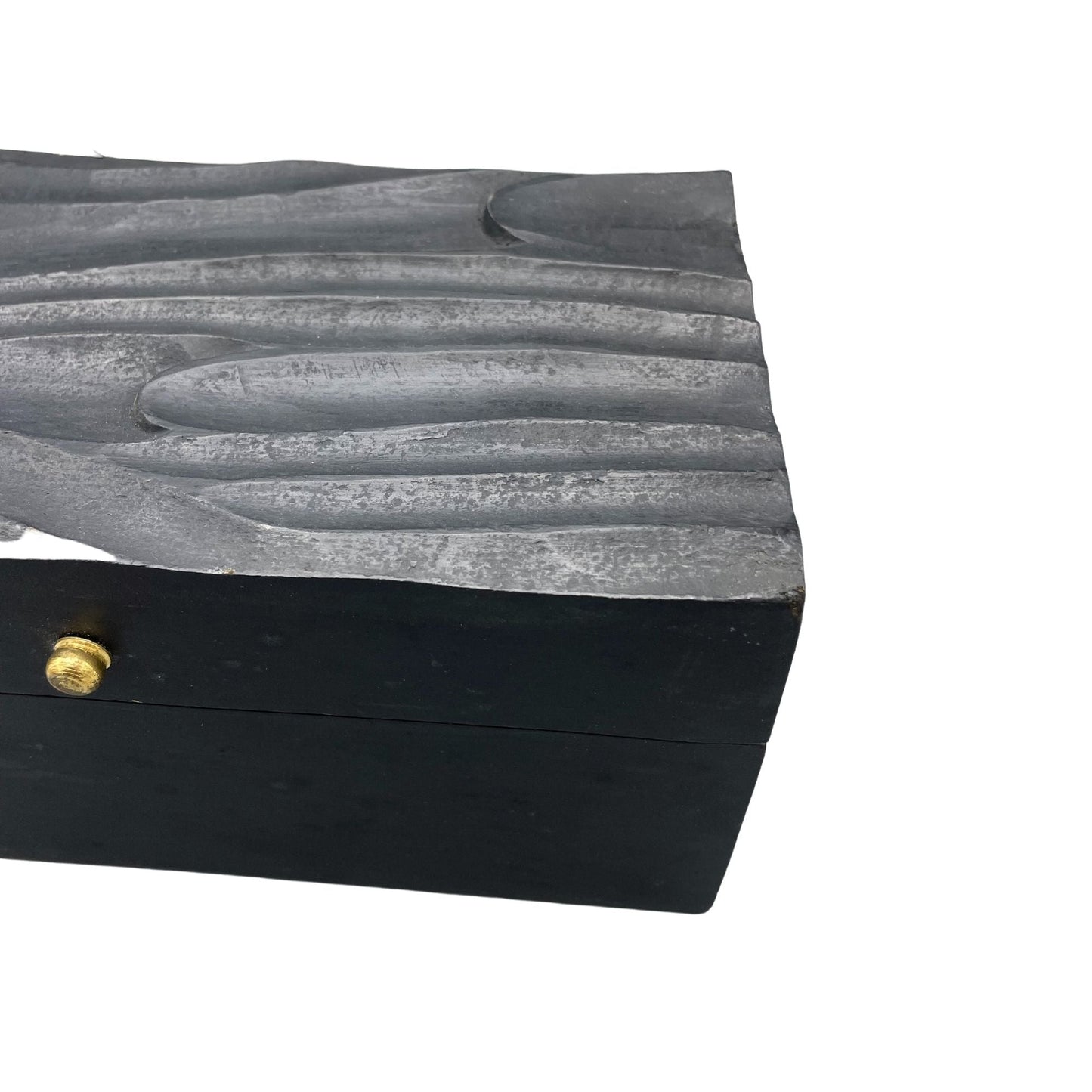 Vintage Deco - Multi Purpose Box - 22x12x10cm - Black Swirls - Luna Panther