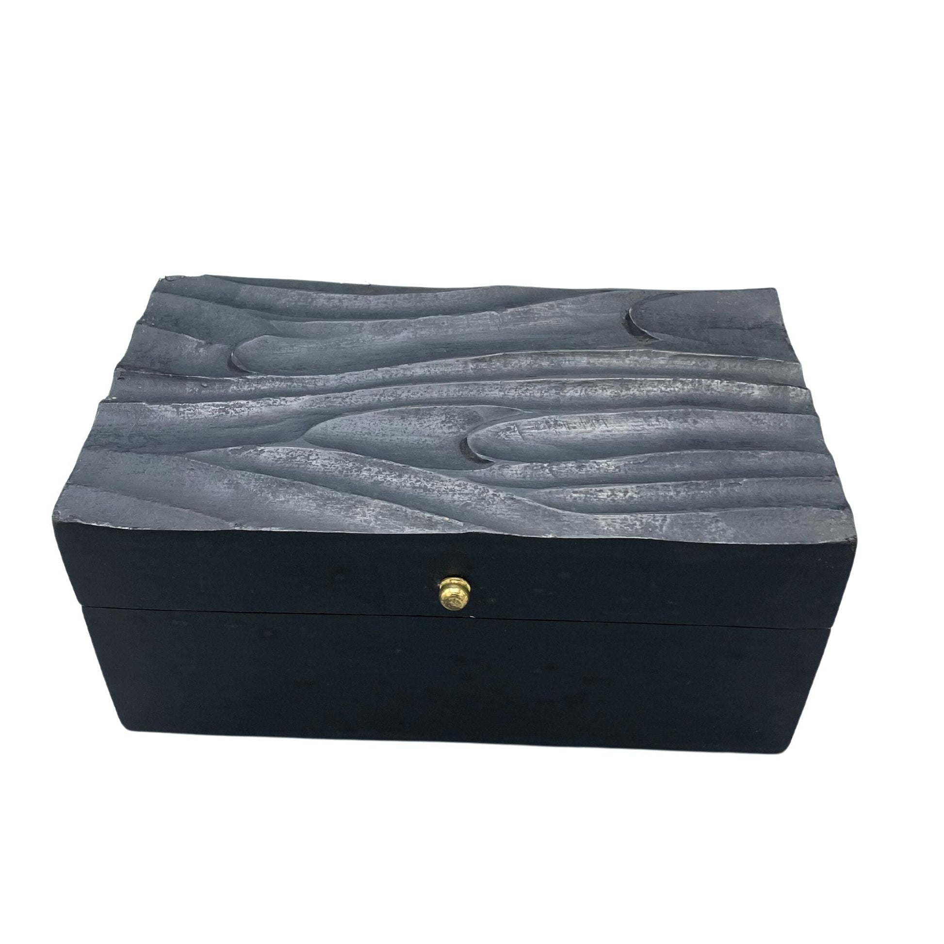 Vintage Deco - Multi Purpose Box - 22x12x10cm - Black Swirls - Luna Panther