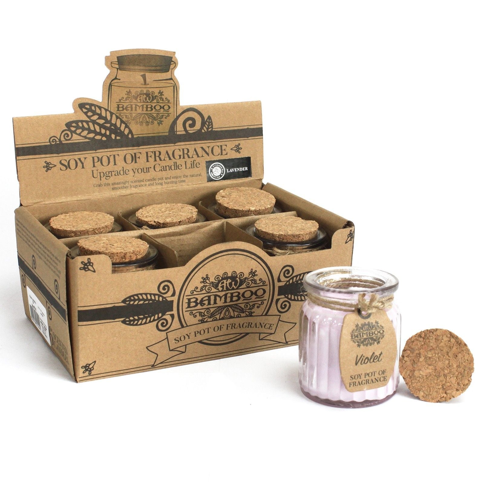 Violet Soy Pot of Fragrance Candles - Luna Panther