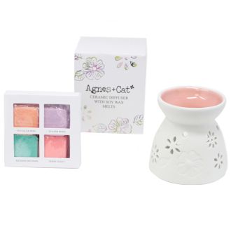 Wax Melter with Four Soy Wax Melts - Luna Panther