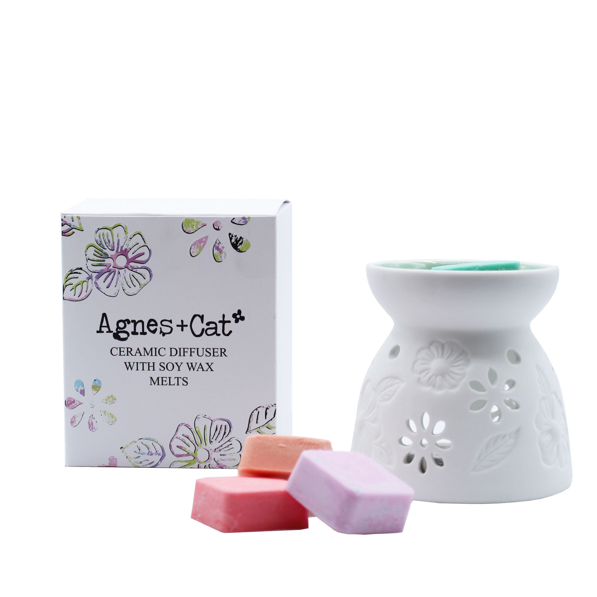 Wax Melter with Four Soy Wax Melts - Luna Panther