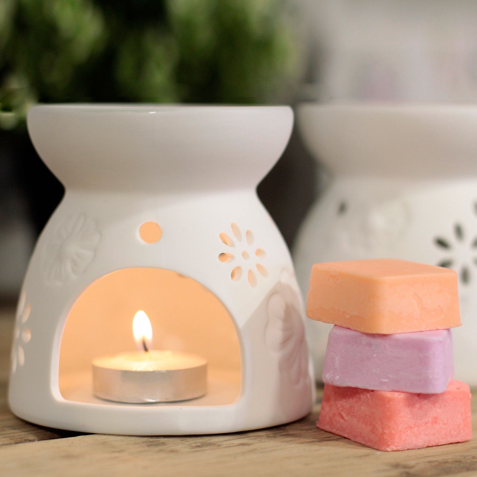 Wax Melter with Four Soy Wax Melts - Luna Panther