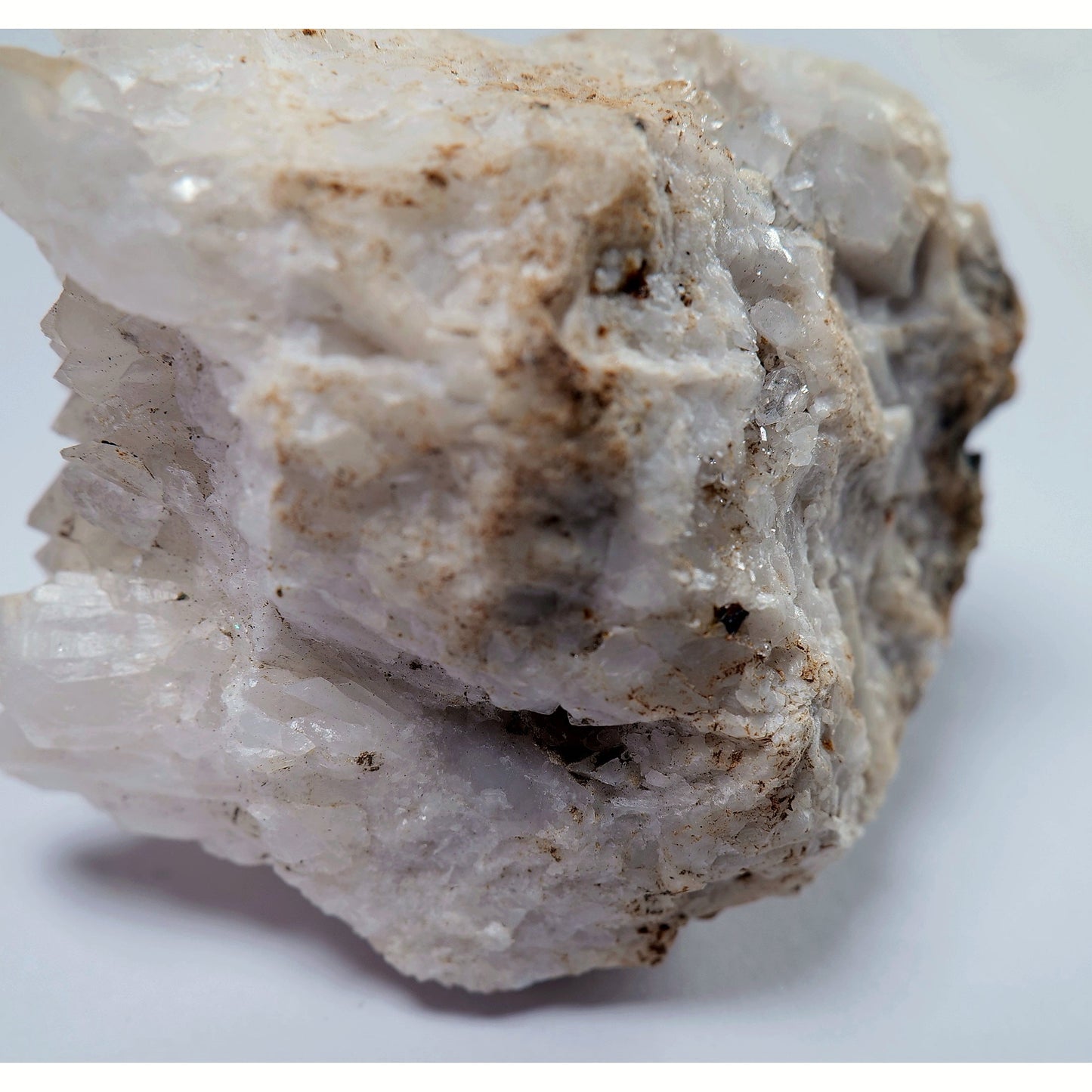 White Calcite Crystal Cluster - 67g - Luna Panther